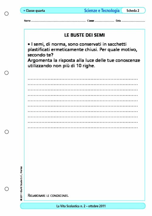 Le buste dei semi | Giunti Scuola