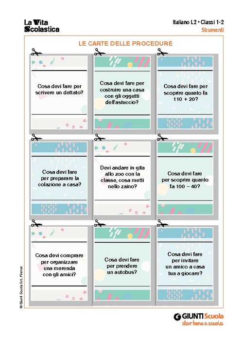 Le carte delle procedure | Giunti Scuola Le carte delle procedure | Giunti Scuola