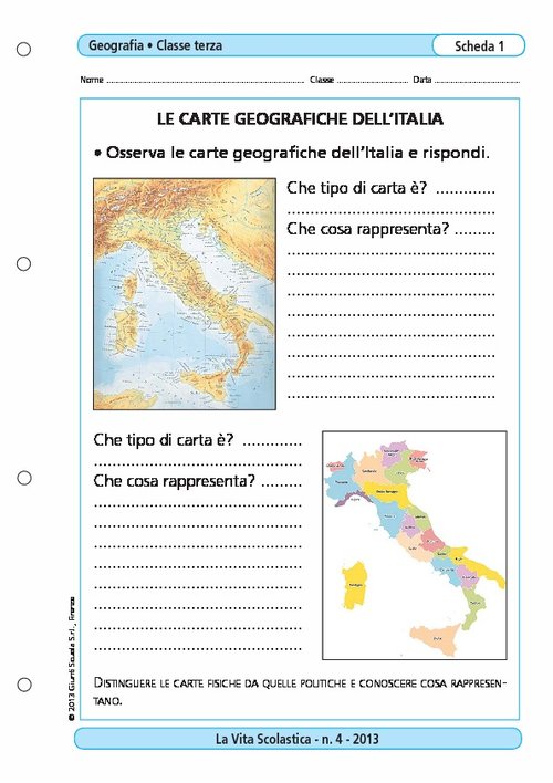 Le carte geografiche dell'Italia | Giunti Scuola