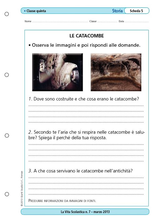 Le catacombe | Giunti Scuola Le catacombe | Giunti Scuola