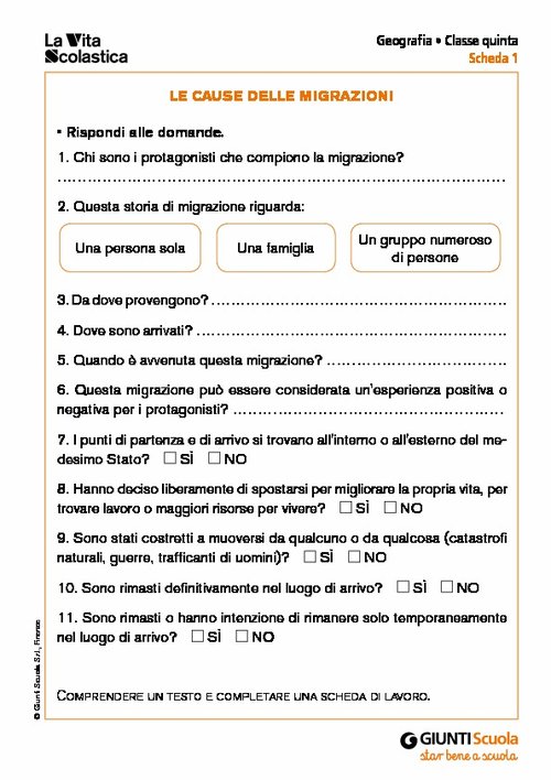 Le cause delle migrazioni | Giunti Scuola Le cause delle migrazioni | Giunti Scuola