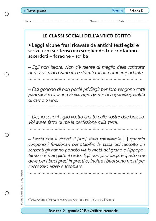 Le classi sociali dell'antico Egitto | Giunti Scuola Le classi sociali dell'antico Egitto | Giunti Scuola