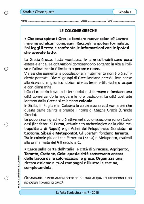 Le colonie greche | Giunti Scuola Le colonie greche | Giunti Scuola