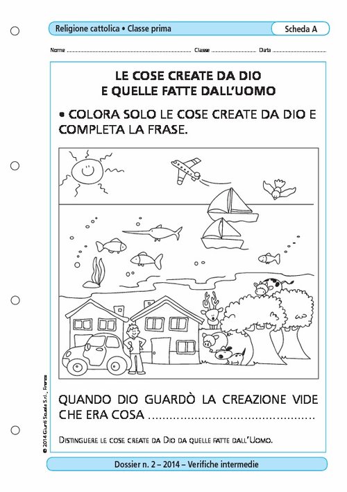 Le cose create da Dio e quelle fatte dall'uomo | Giunti Scuola Le cose create da Dio e quelle fatte dall'uomo | Giunti Scuola