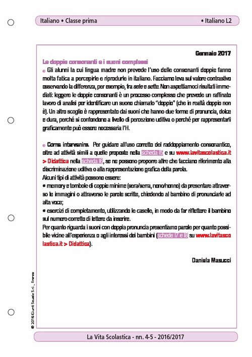 Le doppie consonanti e i suoni complessi - Le doppie consonanti