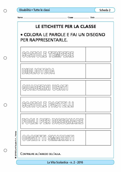Le etichette per la classe | Giunti Scuola Le etichette per la classe | Giunti Scuola