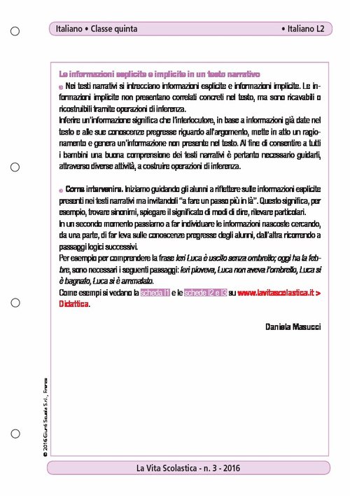 Le informazioni esplicite e implicite in un testo narrativo | Giunti Scuola Le informazioni esplicite e implicite in un testo narrativo | Giunti Scuola
