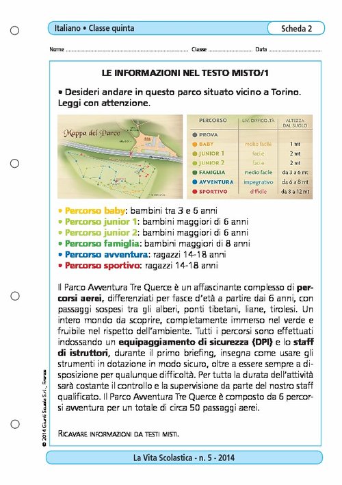 Le informazioni nel testo misto/1 | Giunti Scuola Le informazioni nel testo misto/1 | Giunti Scuola