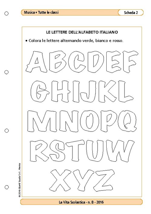 Le lettere dell'alfabeto italiano | Giunti Scuola Le lettere dell'alfabeto italiano | Giunti Scuola