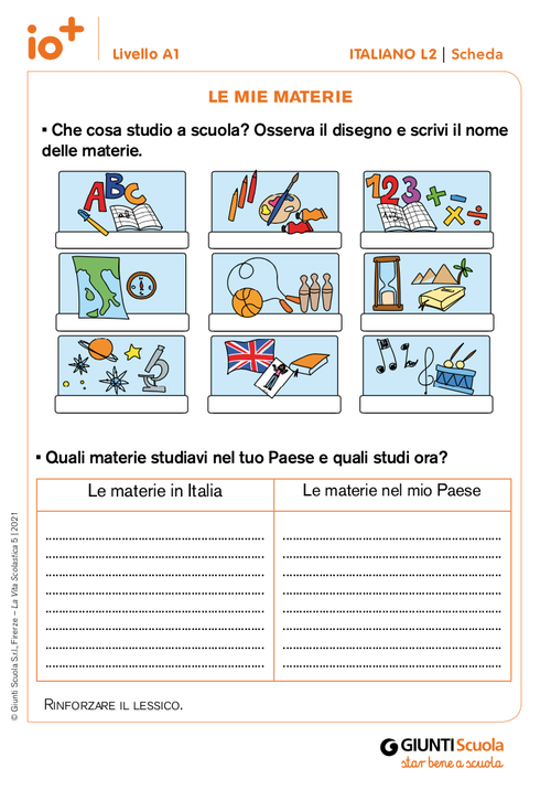 Le mie materie | Giunti Scuola Le mie materie | Giunti Scuola