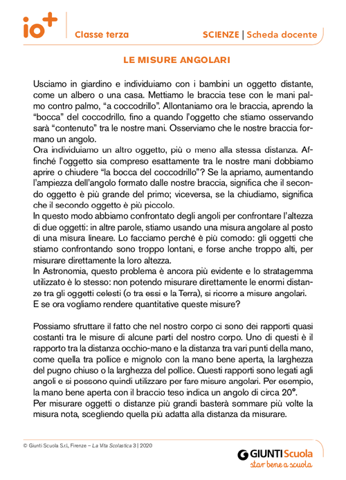 Le misure angolari | Giunti Scuola Le misure angolari | Giunti Scuola