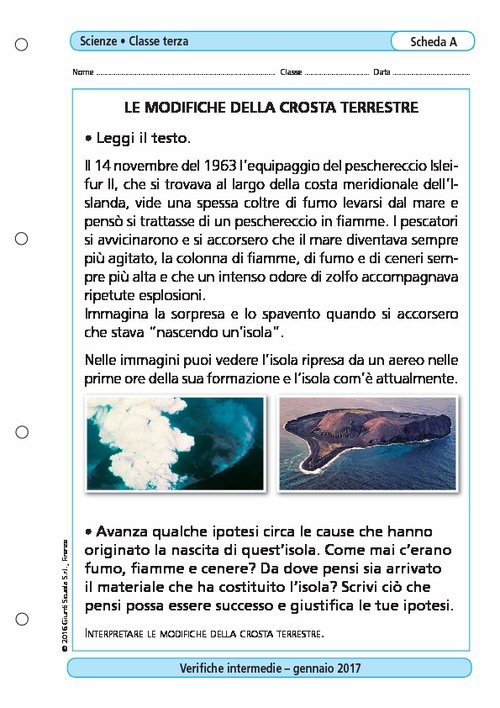 Le modifiche della crosta terrestre | Giunti Scuola Le modifiche della crosta terrestre | Giunti Scuola