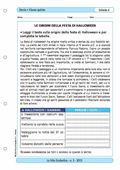 Le origini della festa di Halloween | Giunti Scuola Le origini della festa di Halloween | Giunti Scuola