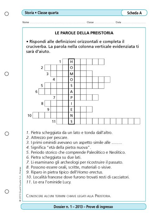 Le parole della Preistoria | Giunti Scuola Le parole della Preistoria | Giunti Scuola
