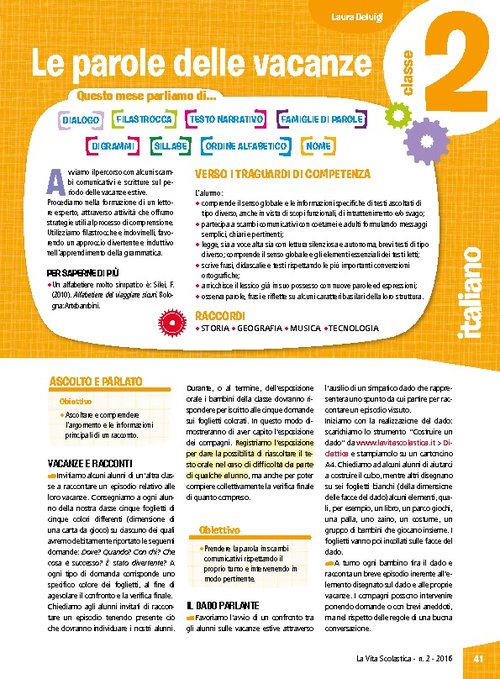 Le parole delle vacanze.pdf | Giunti Scuola