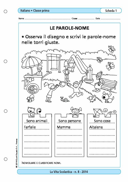 Le parole-nome | Giunti Scuola Le parole-nome | Giunti Scuola