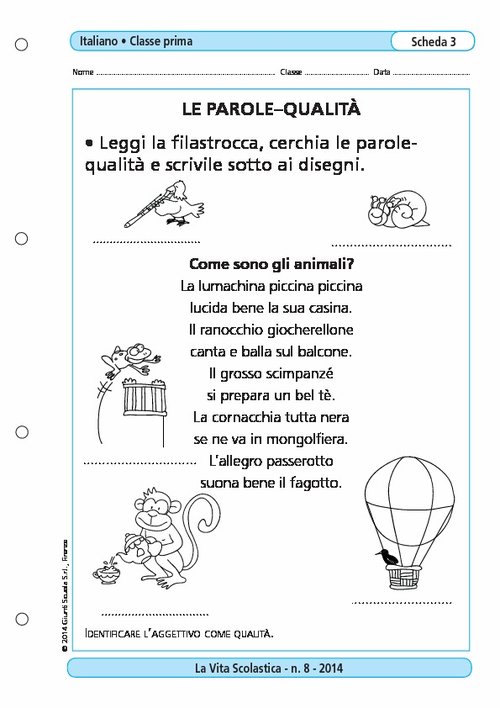 Le parole-qualità | Giunti Scuola Le parole-qualità | Giunti Scuola