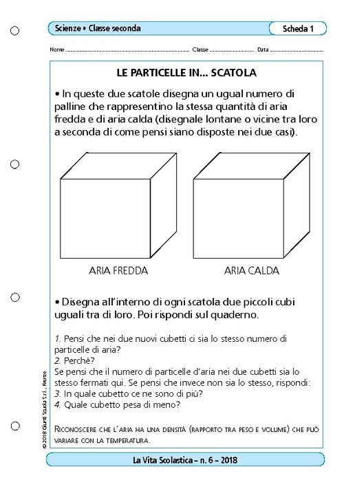 Le particelle in... scatola | Giunti Scuola Le particelle in... scatola | Giunti Scuola