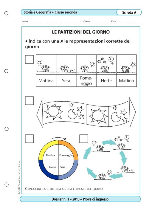 Le partizioni del giorno | Giunti Scuola Le partizioni del giorno | Giunti Scuola