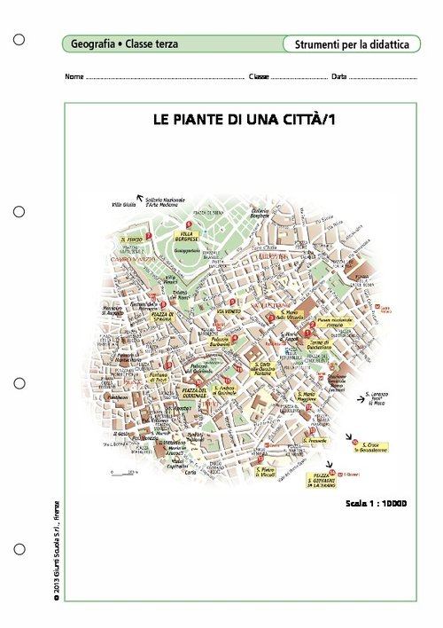 Le piante di una città/1 | Giunti Scuola Le piante di una città/1 | Giunti Scuola