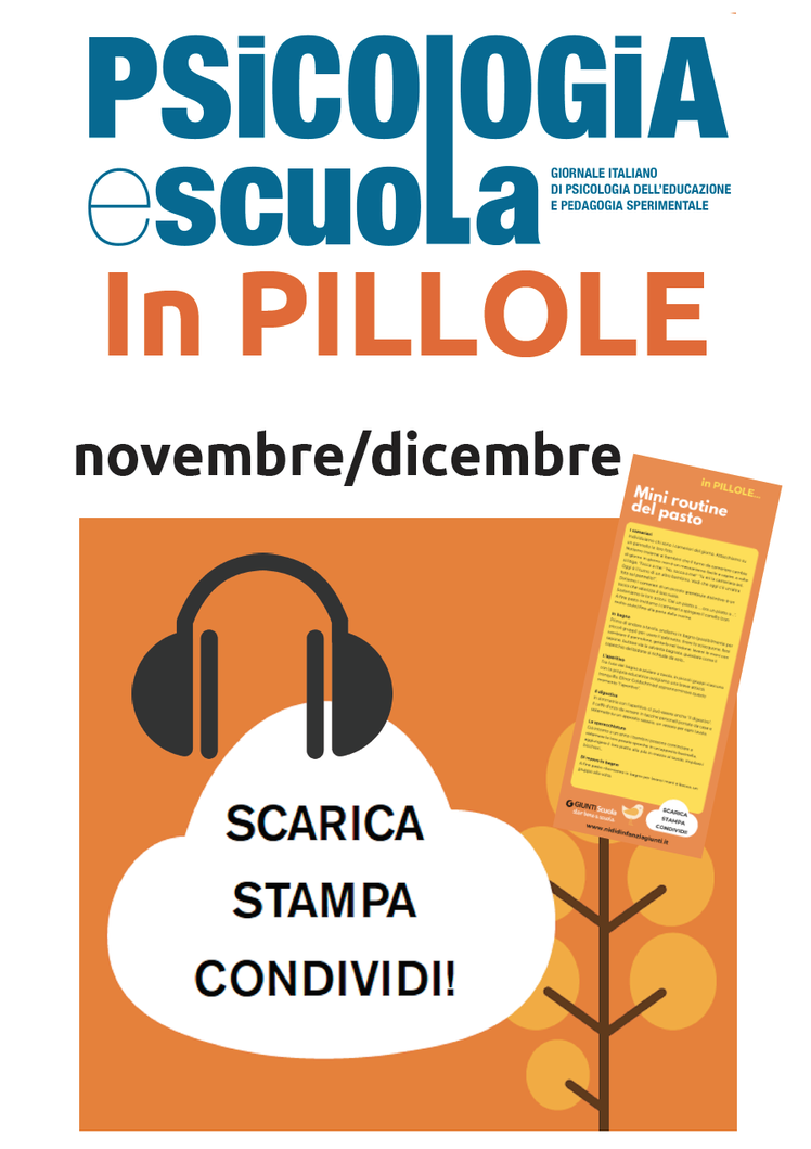 Le "pillole" degli esperti di "Psicologia e Scuola" | Giunti Scuola