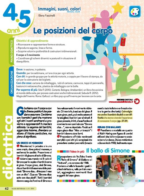 Le posizioni del corpo | Giunti Scuola