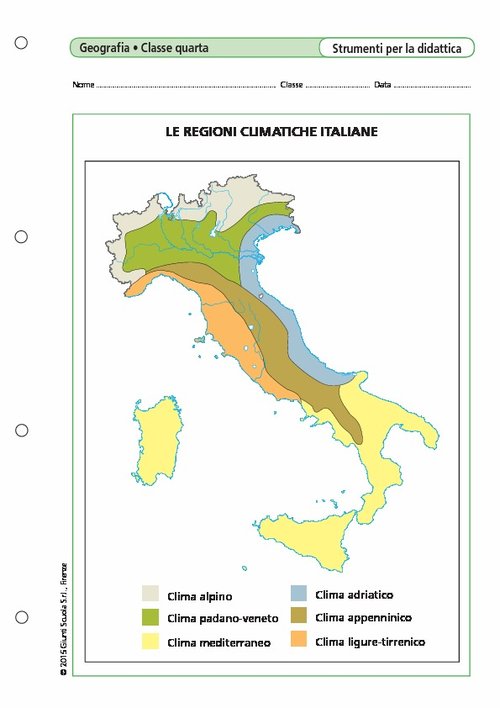 Le regioni climatiche italiane | Giunti Scuola Le regioni climatiche italiane | Giunti Scuola