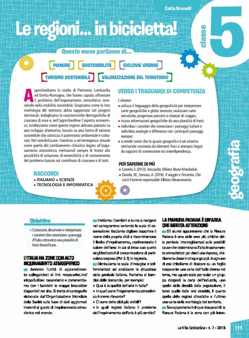 Le regioni… in bicicletta! | Giunti Scuola Le regioni… in bicicletta! | Giunti Scuola