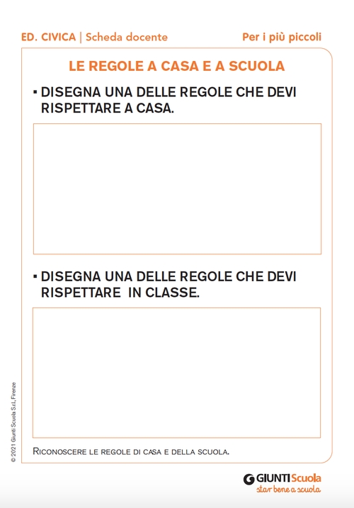Le regole a casa e a scuola | Giunti Scuola Le regole a casa e a scuola | Giunti Scuola