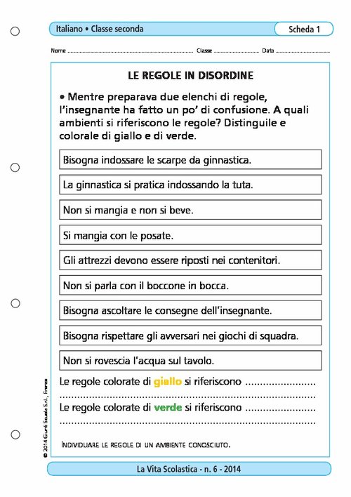 Le regole in disordine | Giunti Scuola Le regole in disordine | Giunti Scuola