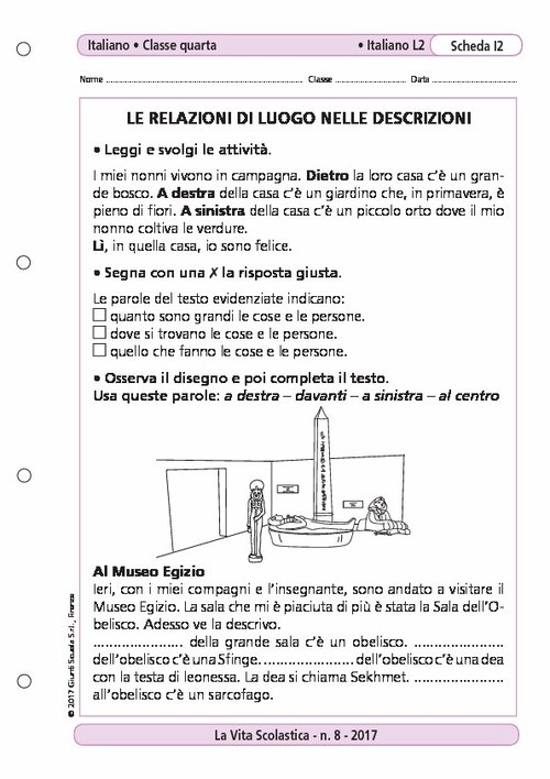 Le relazioni di luogo nelle descrizioni | Giunti Scuola Le relazioni di luogo nelle descrizioni | Giunti Scuola
