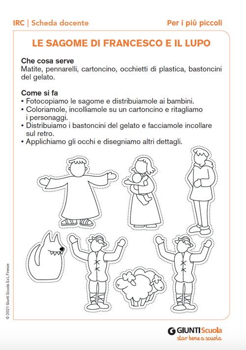 Le sagome di Francesco e il lupo | Giunti Scuola