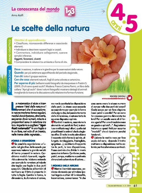 Le scelte della natura | Giunti Scuola Le scelte della natura | Giunti Scuola