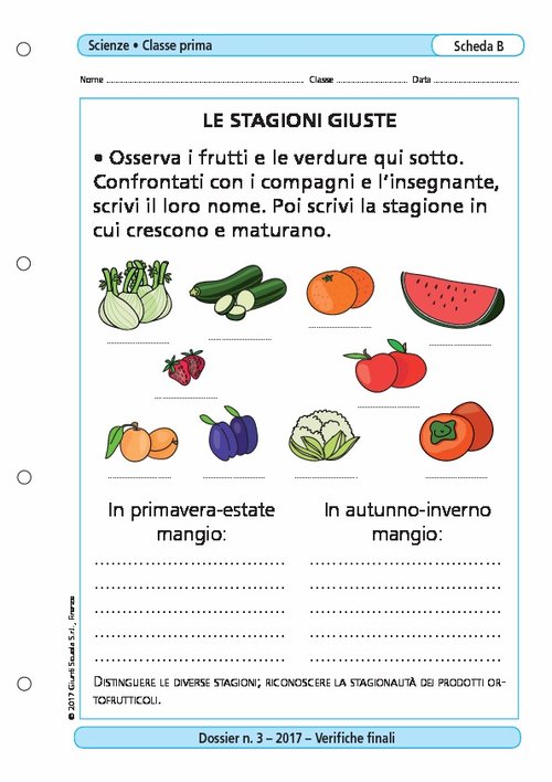 Le stagioni giuste | Giunti Scuola Le stagioni giuste | Giunti Scuola