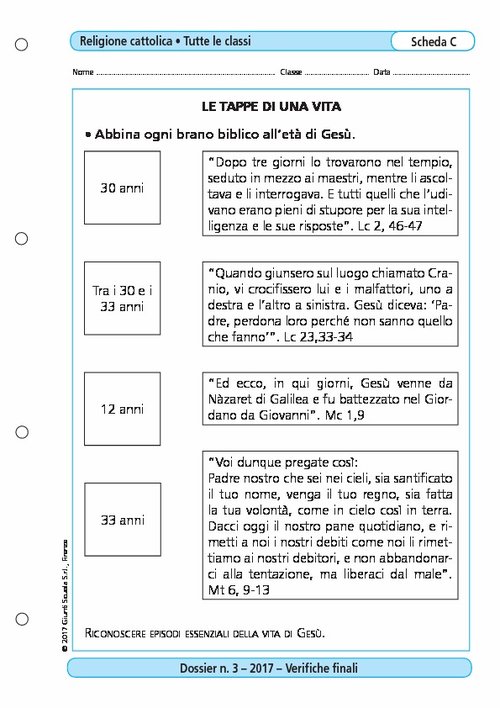 Le tappe di una vita | Giunti Scuola Le tappe di una vita | Giunti Scuola