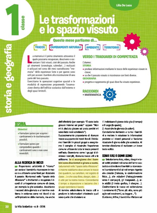 Le trasformazioni e lo spazio vissuto | Giunti Scuola Le trasformazioni e lo spazio vissuto | Giunti Scuola