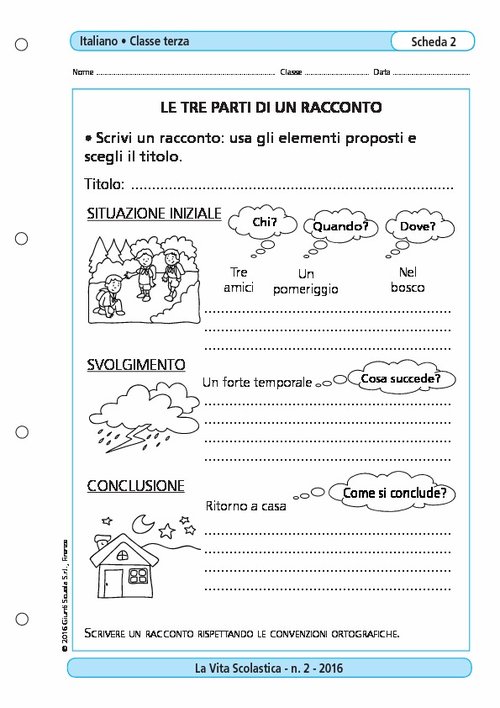 Le tre parti di un racconto | Giunti Scuola Le tre parti di un racconto | Giunti Scuola