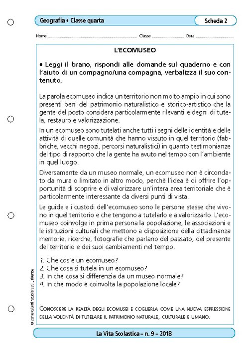 L’ecomuseo | Giunti Scuola L’ecomuseo | Giunti Scuola