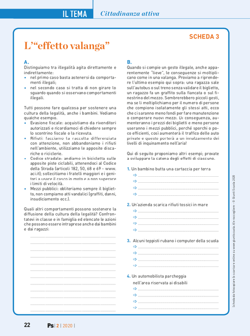 L’“effetto valanga” | Giunti Scuola L’“effetto valanga” | Giunti Scuola