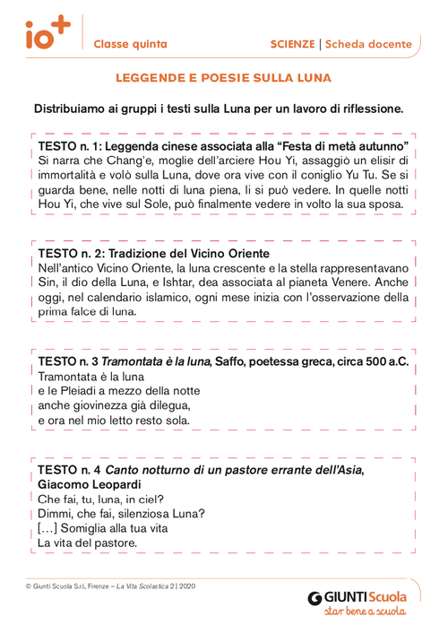 Leggende e poesie sulla Luna | Giunti Scuola