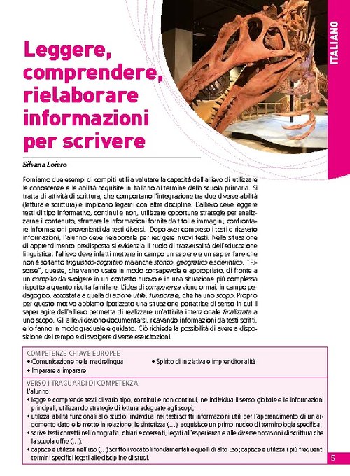 Leggere, comprendere, rielaborare informazioni per scrivere | Giunti Scuola Leggere, comprendere, rielaborare informazioni per scrivere | Giunti Scuola
