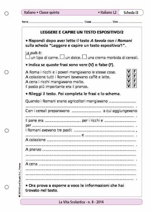 Leggere e capire un testo espositivo/2 | Giunti Scuola Leggere e capire un testo espositivo/2 | Giunti Scuola