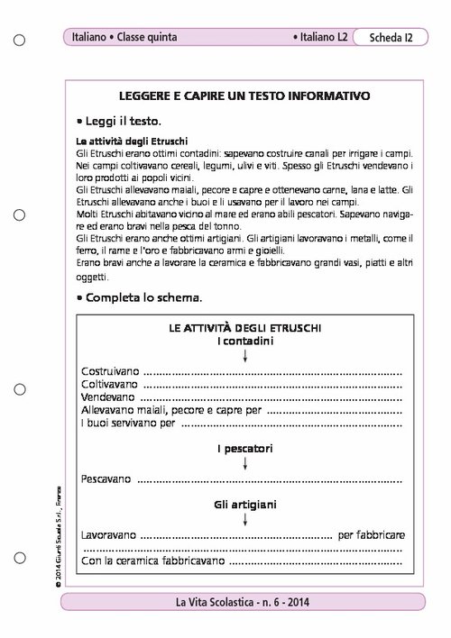 Leggere e capire un testo informativo | Giunti Scuola Leggere e capire un testo informativo | Giunti Scuola