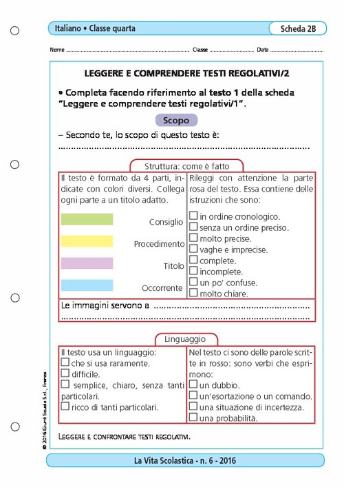 Leggere e comprendere testi regolativi/2 | Giunti Scuola Leggere e comprendere testi regolativi/2 | Giunti Scuola