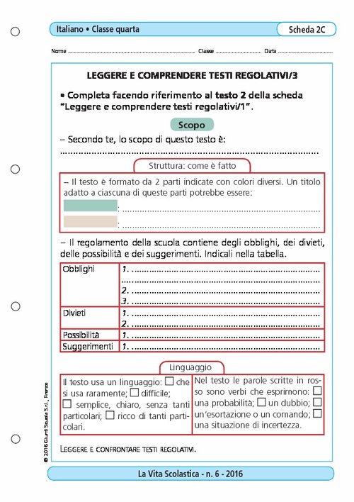 Leggere e comprendere testi regolativi/3 | Giunti Scuola Leggere e comprendere testi regolativi/3 | Giunti Scuola