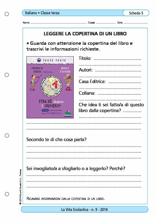 Leggere la copertina di un libro | Giunti Scuola Leggere la copertina di un libro | Giunti Scuola