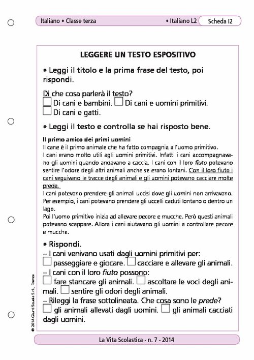 Leggere un testo espositivo | Giunti Scuola Leggere un testo espositivo | Giunti Scuola