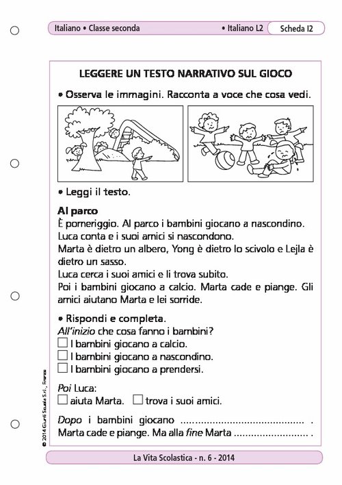 Leggere un testo narrativo sul gioco | Giunti Scuola Leggere un testo narrativo sul gioco | Giunti Scuola