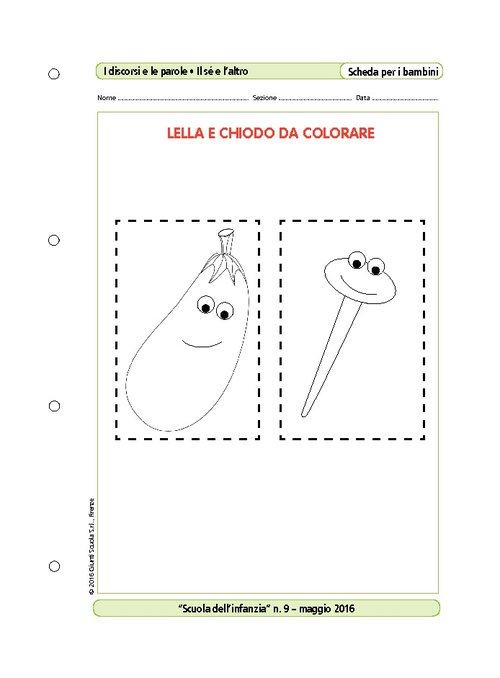 Lella e Chiodo da colorare | Giunti Scuola