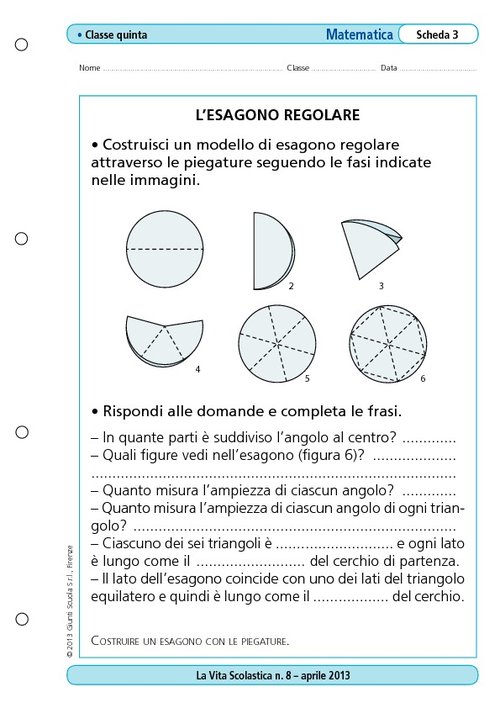 L'esagono regolare | Giunti Scuola L'esagono regolare | Giunti Scuola